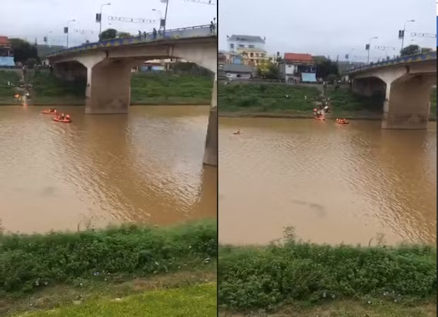 Co gai bo lai doi dep va dien thoai nhay xuong cau, mat tich