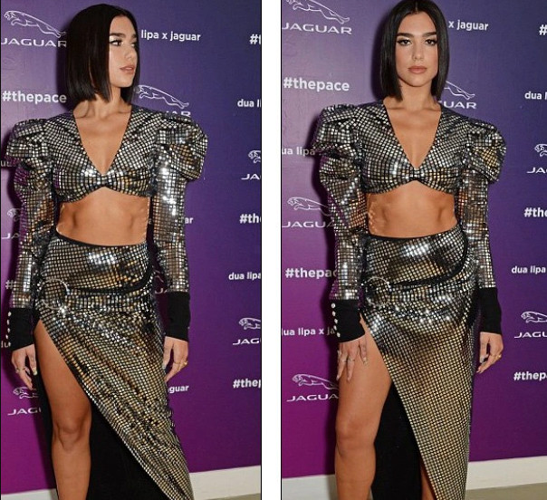 Dua Lipa với rãnh bụng rõ rệt cho thấy cường độ luyện tập đáng ngưỡng mộ.