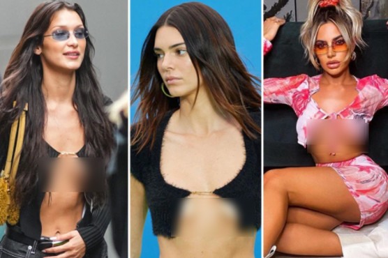 Rất nhiều mỹ nhân cũng đang mê mẩn mốt áo buộc dây nửa kín nửa hở này.