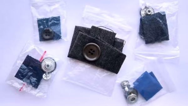 Phần vải thừa khi mua trang phục mới. Quần áo mới thường được đính kèm 1 phần vải nhỏ cùng màu. Mục đích của những mẩu vải này là để bạn kiểm tra phản ứng quần áo với bột giặt, chất tẩy rửa đang dùng. Điều này rất cần thiết với những loại quần áo đắt tiền. Nó cho biết sản phẩm có thích hợp với xà phòng giặt, bị phai màu hay nhăn nheo hay không.