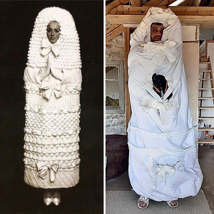 Mốt búp bê Nga và mốt cuốn chăn ga.