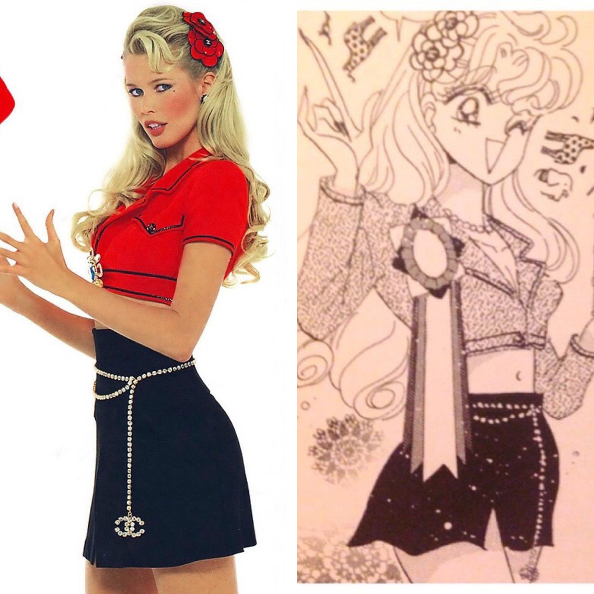 Mẫu trang phục giống hệt ngoài đời?