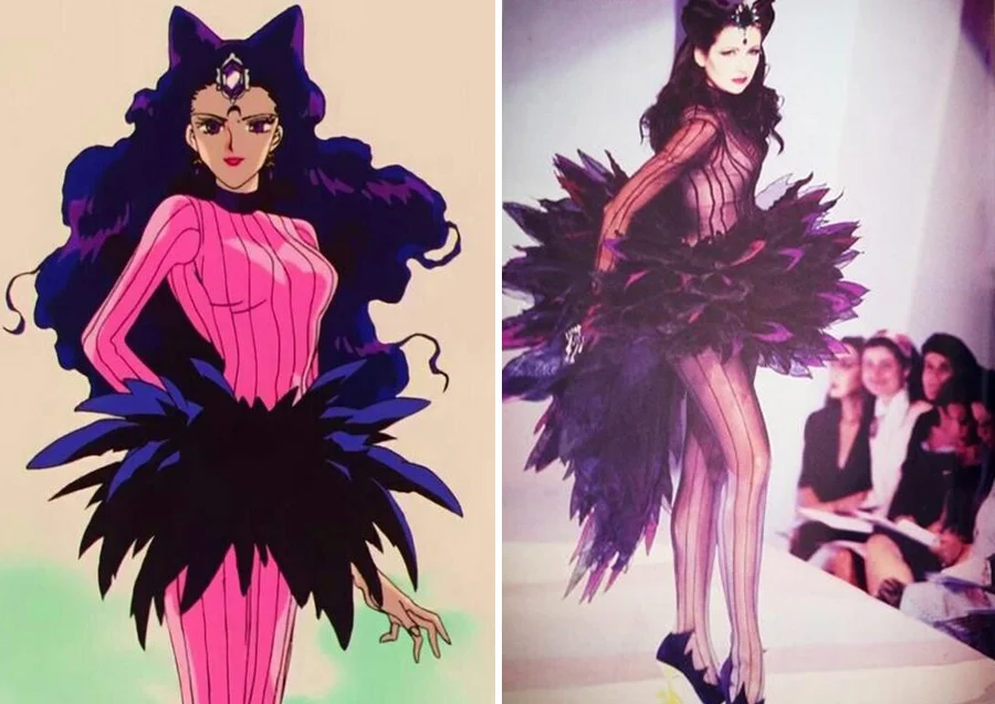 Nữ hoàng bóng tối có nhiều điểm giống Bộ sưu tập năm 1992 của Thiery Mugler.