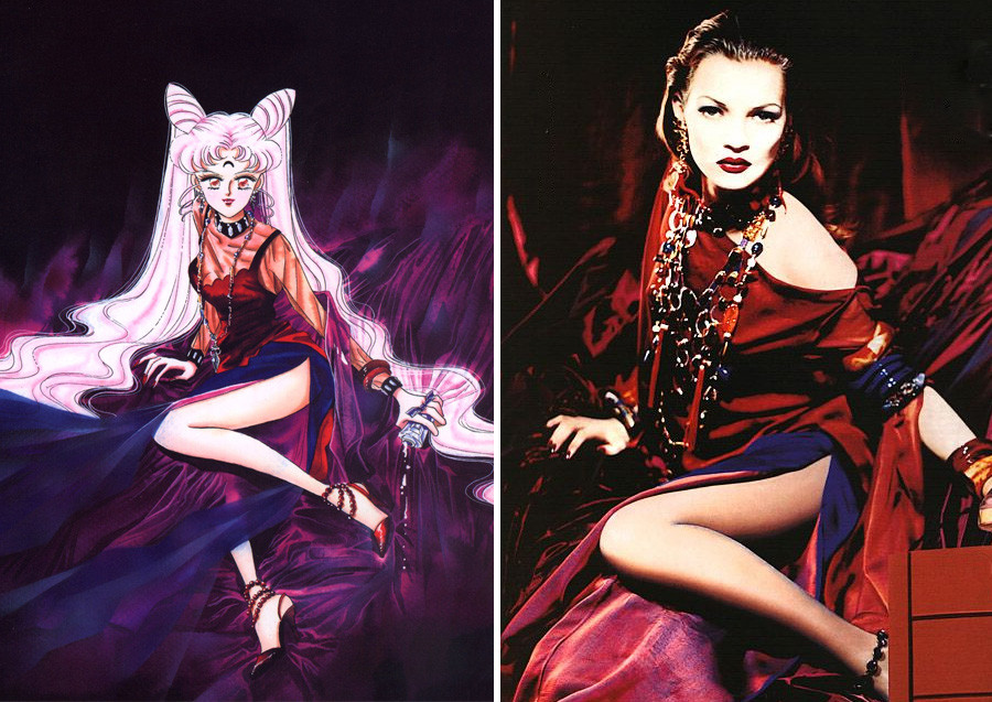 Nhiều người nhận thấy thiết kế của tác giả giống bìa tạp chí thời trang, điều đó hoàn toàn đúng. Nhiều tư thế, ngoại hình và bảng màu của cô đã học hỏi từ trang bìa và quảng cáo. Nhưng hình ảnh này giống quảng cáo OPIUM của Yves Saint Laurent.