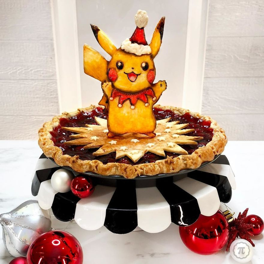 Pikachu được trang trí bánh khác đặc biệt.
