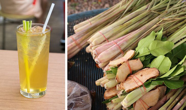 Uống trà sả. Sả được sử dụng rộng rãi trong các món ăn châu Á, đặc biệt là ẩm thực Thái Lan. Loại gia vị này không chỉ có hương thơm dịu nhẹ mà còn mang lại rất nhiều lợi ích. Cụ thể, những chất trong chúng có thể giải độc cơ thể, thúc đẩy hệ tiêu hóa, giảm đau bụng kinh và đầy hơi. Ăn sả thường xuyên còn là cách làm đẹp da từ bên trong, mang lại vẻ ngoài rạng rỡ.