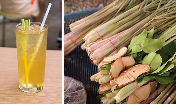 Uống trà sả. Sả được sử dụng rộng rãi trong các món ăn châu Á, đặc biệt là ẩm thực Thái Lan. Loại gia vị này không chỉ có hương thơm dịu nhẹ mà còn mang lại rất nhiều lợi ích. Cụ thể, những chất trong chúng có thể giải độc cơ thể, thúc đẩy hệ tiêu hóa, giảm đau bụng kinh và đầy hơi. Ăn sả thường xuyên còn là cách làm đẹp da từ bên trong, mang lại vẻ ngoài rạng rỡ.