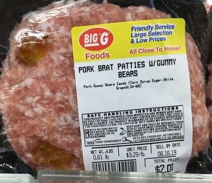 Không thể tin được: thịt băm trộn kẹo gấu dẻo.