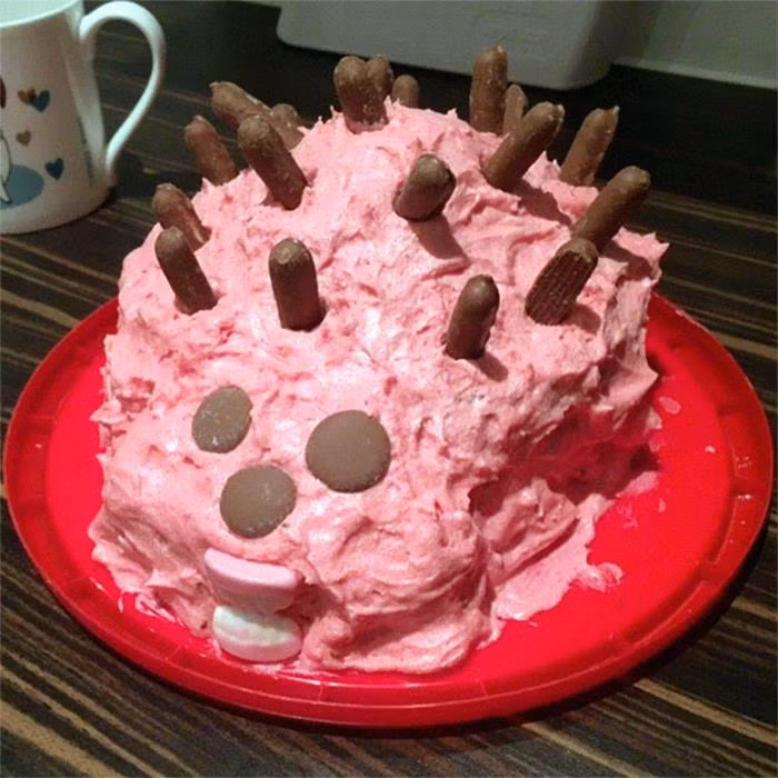 Con quái vật này như đeo răng giả. Bạn có nhận ra tất cả đều là hình dạng một chú nhím?