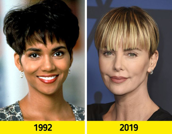 Kiểu tóc úp bát. Kiểu tóc úp bát còn gọi là kiểu đầu nấm được xem là cách cắt đơn giản nhất. Kiểu tóc này có từ thời Trung cổ, thi thoảng lại trở thành trend làm đẹp thú vị. Chẳng hạn, kiểu tóc được The Beatles lăng xê những năm 60, Leonardo DiCaprio và Halle Berry lăng xê những năm 90 và Charlize Theron lăng xê vào năm 2019.