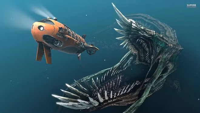 EuroSmi trích dẫn phát biểu được cho là của ông Leonid Naumov, Giám đốc Trung tâm các vấn đề công nghệ biển - Viện Hàn lâm và Khoa học Nga, nói rằng con thủy quái đã xông vào tấn công tàu lặn và gây nên nhiều vết lõm và xước trên bề mặt của chiếc tàu lặn của nhóm thám hiểm.