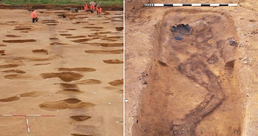 Thay vào đó, các chuyên gia vô cùng bất ngờ khi nhìn thấy một hình người ma quái như được chạm khắc vào đất cát.