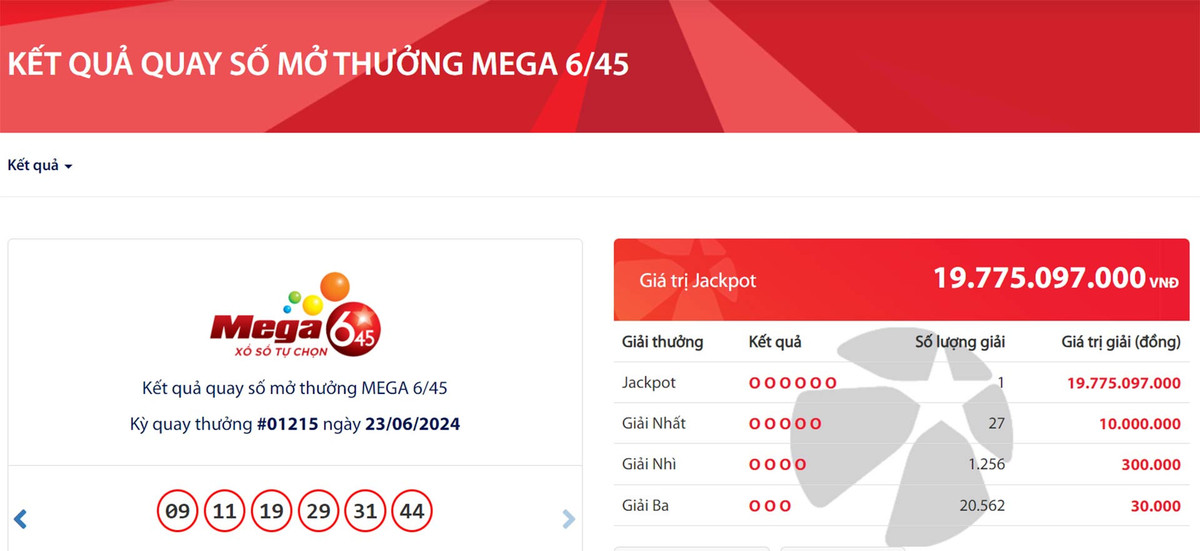 Vietlott lại tìm thấy vé số trúng độc đắc gần 20 tỷ đồng Vietlott lai tim thay ve so trung doc dac gan 20 ty dong