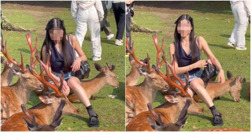 Co gai bi chi trich vi mac vay ngan ngoi len lung huou chup anh-Hinh-2