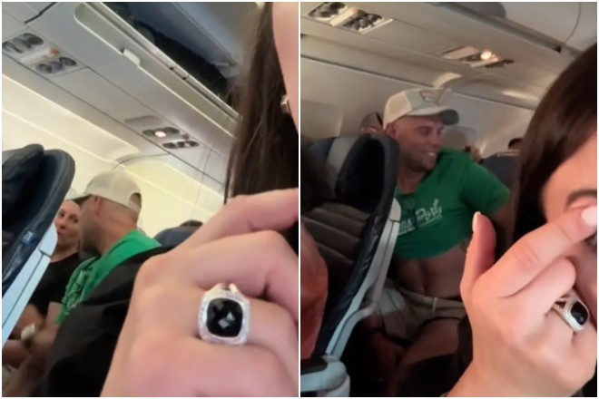 Di may bay, co gai vo tinh phat hien vu ngoai tinh xon xao