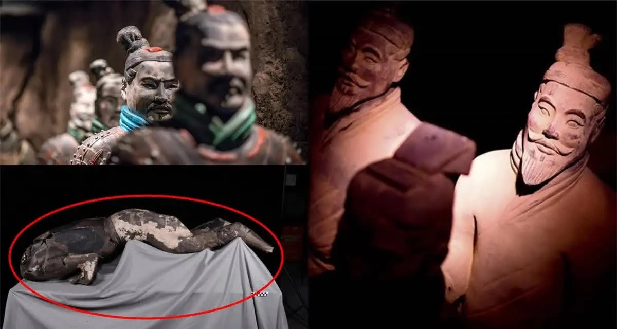 Để giải mã bí ẩn, các chuyên gia dành nhiều thời gian nghiên cứu tỉ mỉ bức tượng có chiều dài 154 cm, nặng 101 kg trên. Theo họ, hình dáng "lạ" của bức tượng cho thấy nó có thể mô phỏng diễn viên nhào lộn từng biểu diễn trong hoàng cung.