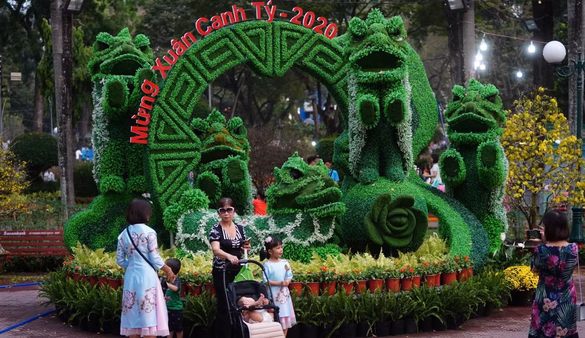 Hội Hoa Xuân Canh Tý 2020 diễn ra đến hết ngày 30/1 (mùng 6 Tết).