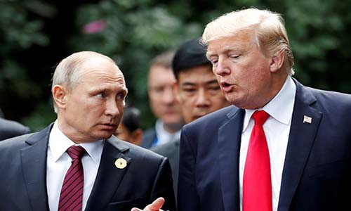 Tổng thống Vladimir Putin và Tổng thống Donald Trump. Ảnh: Reuters