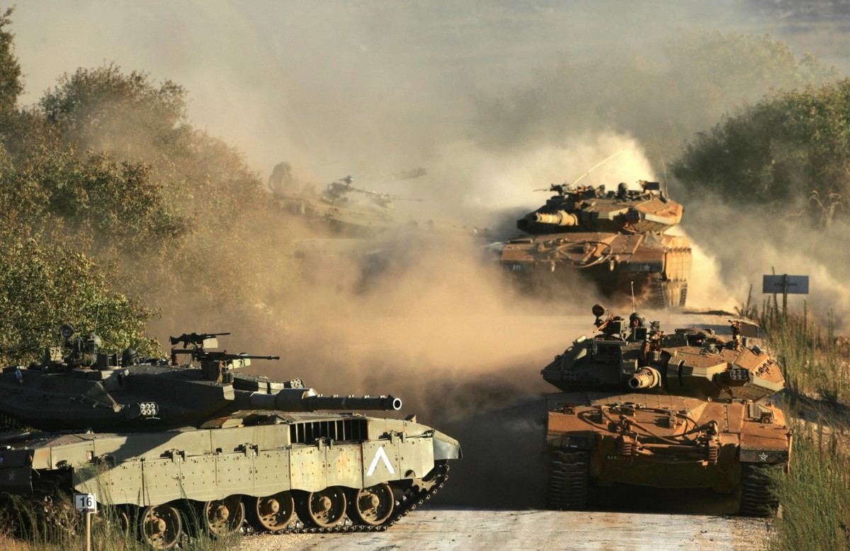 Trang tin quân sự Defence Blog dẫn báo cáo của IDF cho biết, biến thể mới nhất của xe tăng chiến đấu chủ lực Merkava do Israel sản xuất có tên Merkava Mk.4 Barak. Ảnh: Defence Blog.