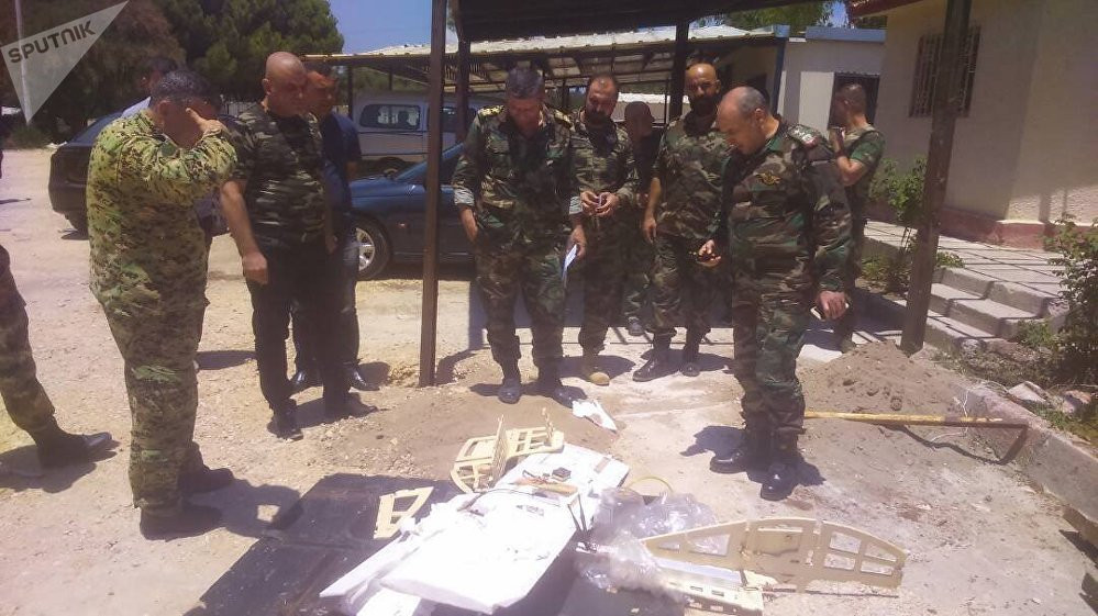 Vụ oanh kích này được cho là nhằm trả đũa các cuộc tấn công bằng máy bay không người lái do lực lượng phiến quân tiến hành nhằm vào căn cứ Hmeimim của Nga tại tỉnh Latakia gần đây. Ảnh: Sputnik.