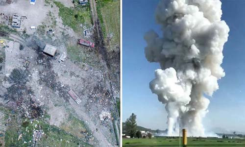 Danh tính của các nạn nhân thiệt mạng trong vụ nổ xưởng pháo hoa vẫn chưa được công bố. Ảnh: Express.