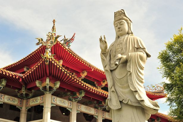 Tượng Quan Thế Âm Bồ Tát là khuôn mặt cuối cùng mà tử tù nhìn thấy trước khi bị bịt mắt.