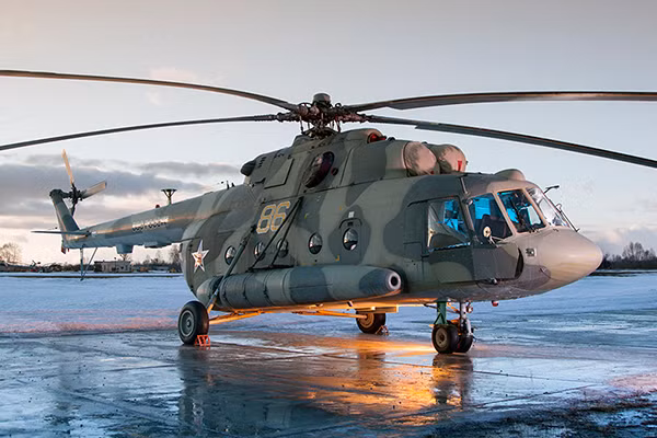 Trực thăng Mi-17V5 có trọng lượng cất cánh tối đa 13 tấn và có thể chở 36 binh sĩ. Ảnh: Airforce Technology.