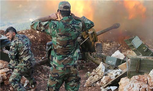 Trước đà tấn công như vũ bão của lực lượng chính phủ Damascus, nhóm phiến quân đã phải xin ngừng bắn ở Tây Daraa và tỉnh Quneitra để mở đường cho cuộc đàm phán mới với chính phủ Syria. Ảnh: FNA.