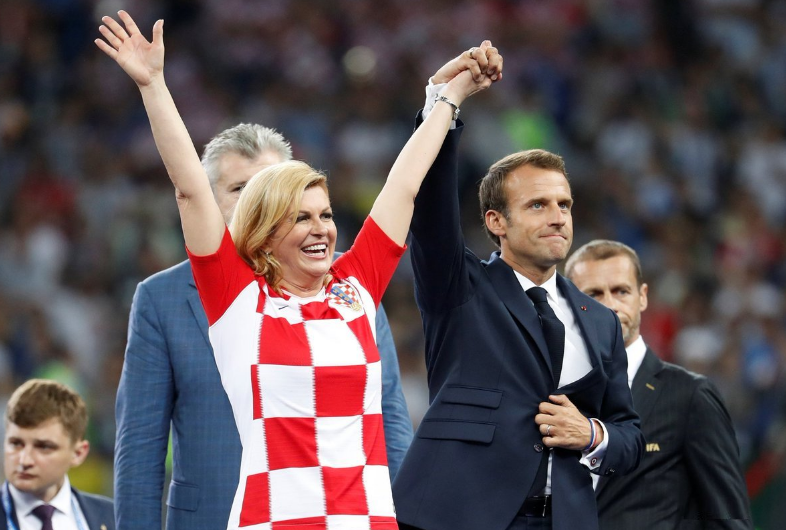 Bà Kolinda cho rằng việc đội tuyển Croatia vào đến chung kết World Cup 2018 đã là một thành công rực rỡ và là niềm tự hào của cả đất nước Croatia. Ảnh: Getty.