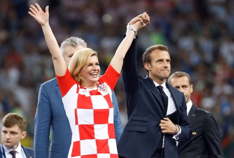 Bà Kolinda cho rằng việc đội tuyển Croatia vào đến chung kết World Cup 2018 đã là một thành công rực rỡ và là niềm tự hào của cả đất nước Croatia. Ảnh: Getty.