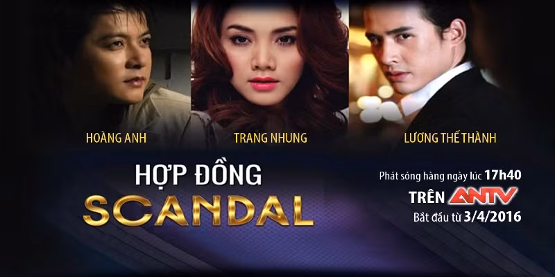 Ba diễn viên chính trong phim “Hợp đồng scandal”