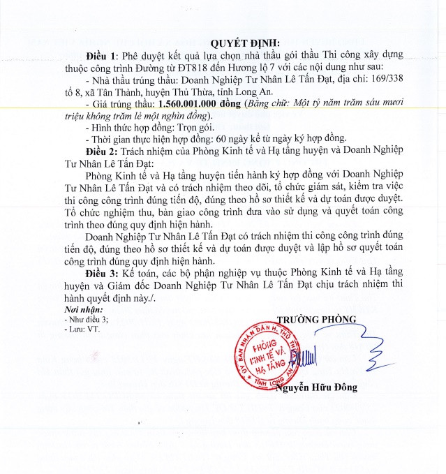 Long An: Nha thau Le Tan Dat co trung goi lam duong hon 2,4 ty?-Hinh-4