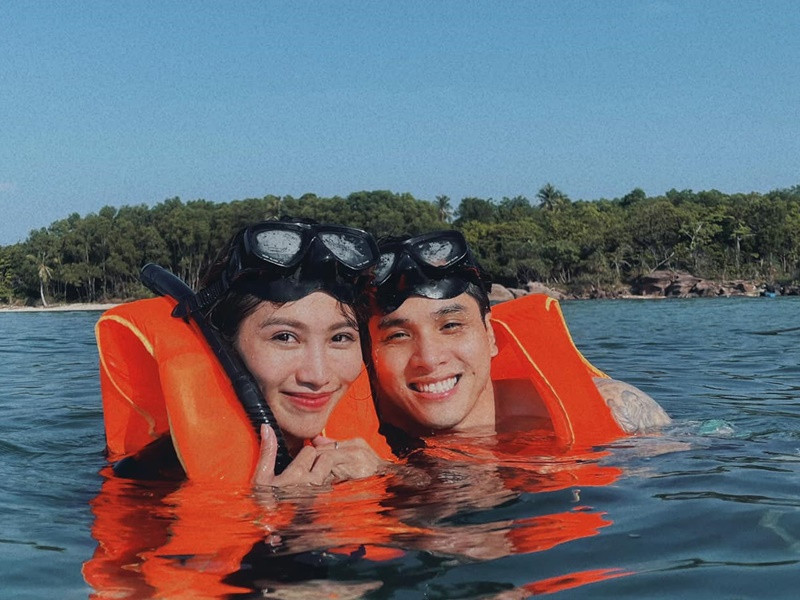 Quỳnh Châu luôn được bạn trai ủng hộ. “Bạn trai rất tự hào về tôi, tôi cảm thấy rất tự tin khi mình có hậu phương vô cùng vững chắc như thế bên cạnh", nàng hậu nói. Ảnh: Instagram