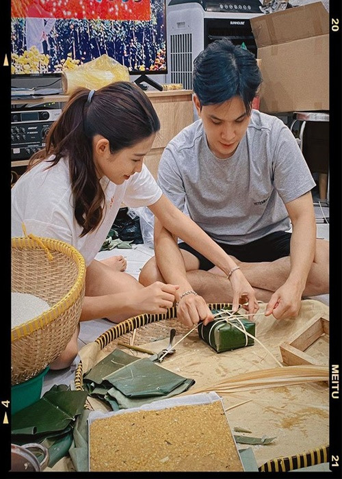 Quỳnh Châu từng chia sẻ, bạn trai rất thương ba mẹ của cô. Ảnh: Instagram