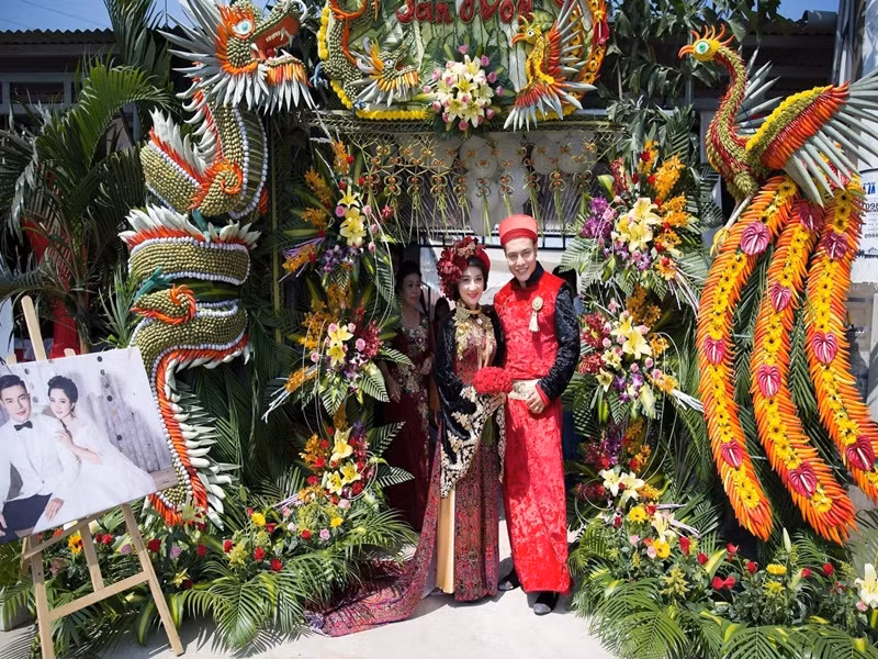 Lê Dương Bảo Lâm ở rể sau đám cưới năm 2017. Ảnh: FBNV