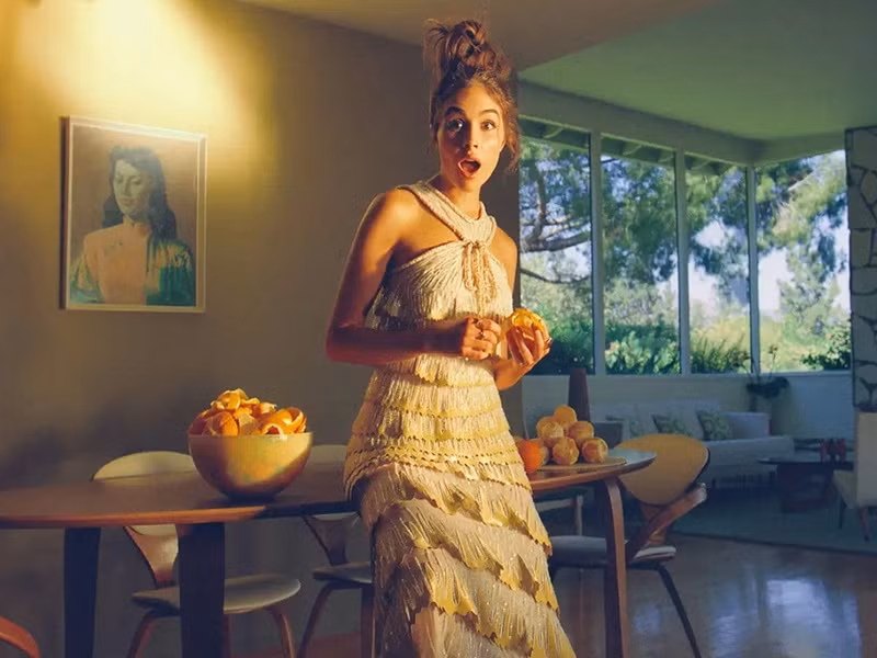 Hoa hậu Hoàn vũ Thế giới 2012 - Olivia Culpo xuất hiện trên tạp chí Grazia USA trong trang phục của Công Trí. Ảnh: Fanpage