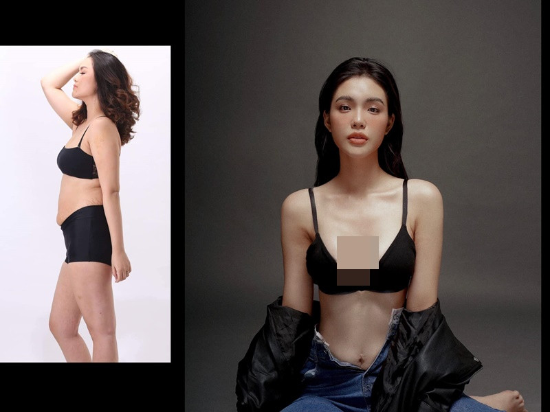 Từ 87kg, sao nhí một thời giảm cân xuống còn 49kg. Ảnh: FBNV