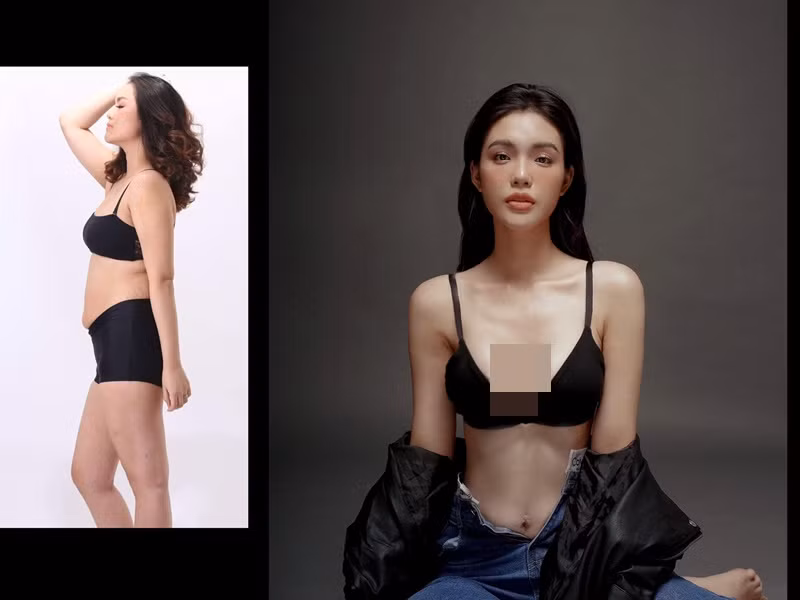 Từ 87kg, sao nhí một thời giảm cân xuống còn 49kg. Ảnh: FBNV