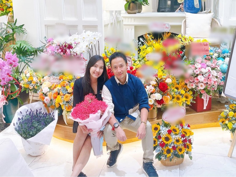 Thụy Vy chia sẻ, Tiến Đạt luôn lắng nghe, chia sẻ và giúp đỡ cô. Ảnh: FBNV