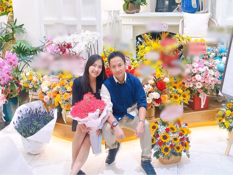 Thụy Vy chia sẻ, Tiến Đạt luôn lắng nghe, chia sẻ và giúp đỡ cô. Ảnh: FBNV