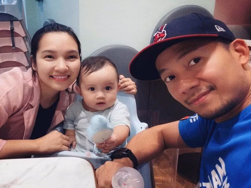 Tháng 11/2019, Thụy Vy hạ sinh con trai đầu lòng và đặt tên thân mật cho con là Finn. Ảnh: Vietnamnet