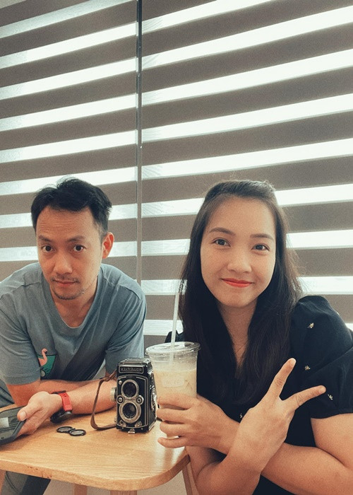 Trong việc dạy con, vợ chồng Tiến Đạt cũng có mâu thuẫn như nhiều cặp vợ chồng khác. Ảnh: FBNV