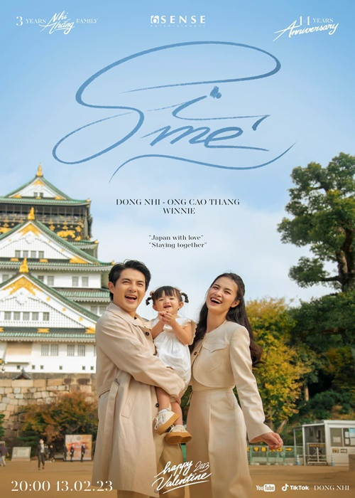 Đông Nhi - Ông Cao Thắng tung một sản phẩm kỷ niệm 14 năm bên nhau. "Còn vài ngày nữa là tròn 14 năm bên nhau rồi chồng ơi. Valentine năm nay còn dính thêm một "siêu quậy mini" theo cùng chân trời góc bể. Đi đến đâu không quan trọng, miễn là được đi cùng nhau thì bao nhọc nhằn cũng chẳng sao cả", Đông Nhi chia sẻ. Ảnh: FBNV