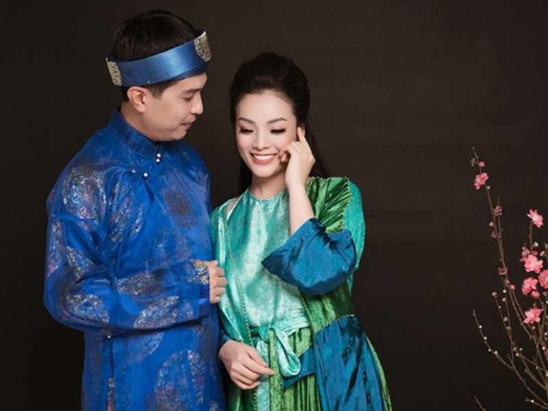 Hình ảnh Tân Nhàn bên Tuấn Anh ngày hôn nhân còn hạnh phúc. Ảnh: VTV