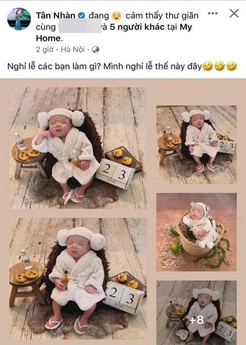 Tháng 9/2022, nữ ca sĩ bất ngờ khoe ảnh con trai với người chồng thứ hai. Ảnh: Bảo vệ công lý