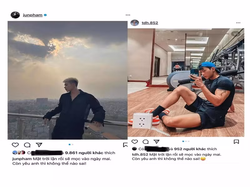 Tin đồn giữa Jun Phạm và Hóa Trần chỉ dừng lại ở suy đoán của cư dân mạng bởi hai người trong cuộc đều không đả động đến lời đồn. Ảnh: Vietnamnet