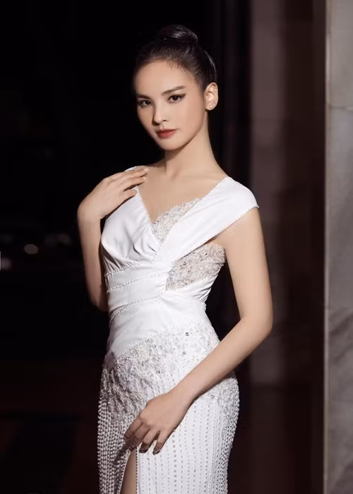 Quỳnh Nga không phải là gương mặt quá xa lạ với fan sắc đẹp. Cô lọt top 10 cuộc thi Hoa khôi Áo dài 2014, là Hoa khôi Tài năng Ngoại thương 2015.