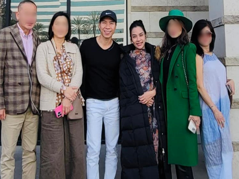 Quốc Nghiệp và Ngọc Mai dính như hình với bóng sau sóng gió đời tư. Ảnh: FBNV