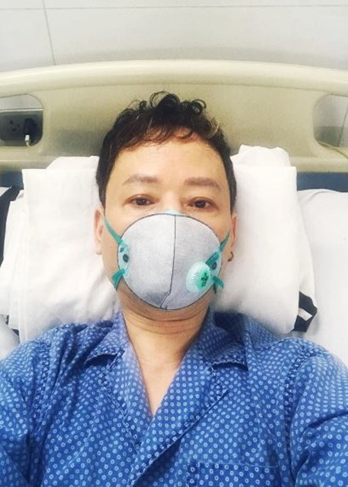 Tháng 4/2022, Tùng Dương nhập viện điều trị bệnh tim. Ảnh: Dân Trí