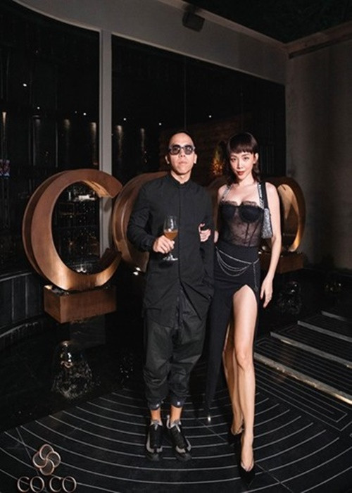 Tóc Tiên từng khoe được chồng ủng hộ mọi điều cô thích như đi đóng phim, phong cách thời trang. Ảnh: FBNV